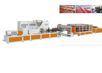 JWELL PVC ASA PMMA Synthetic Resin Tile PVC Profile Extrusion Machine