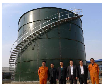 Удаление окисей азота бака для хранения лэндфилл-газа органического удобрения покрытое эмалью оборудованием