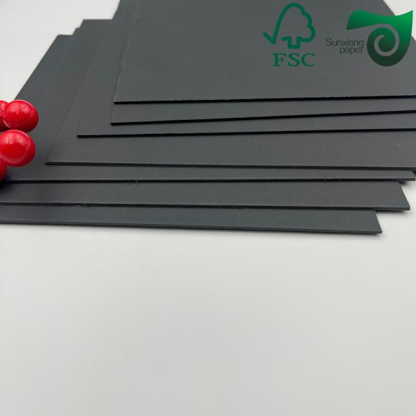 310gsm Coated Black Core Board FSC 70cm 100cm High Stiffness For Playing Cards