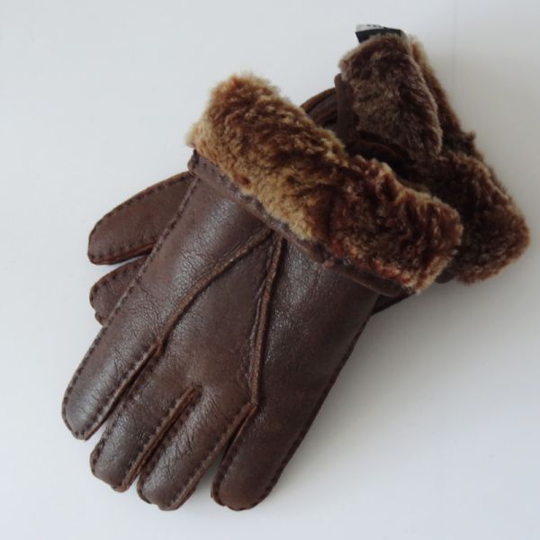 Promotional classical Y style winter sheepskin fur gloves