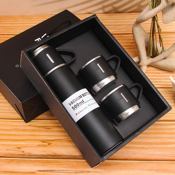 12-24 Hours Thermal Insulated Vacuum Flask Thermos Mug Gift Set for Business Occasions