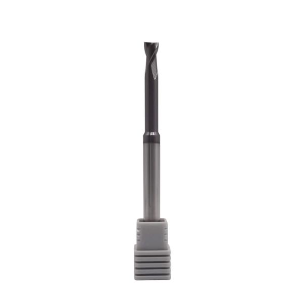 Fraise en bout de carbure de tungstène de 55HRC 2 cannelures 5mm pour l'acier inoxydable
