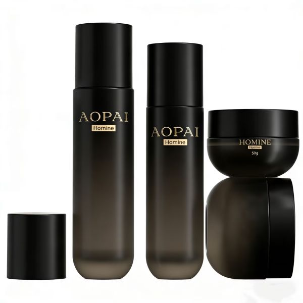 30ml 50ml 100ml 120ml Glass Lotion Bottle And 50g 100g Jar Cosmetic Bottle Customized Logo OEM Shampoo Lotion Serum Bottle