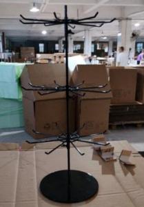 Multipurpose Counter Top Display Stand Three Tier Rotating Display Rack