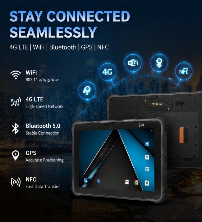 Industrial Grade Tablet PC 10.1 Inch Supports Team Data Tasks and Service Reports