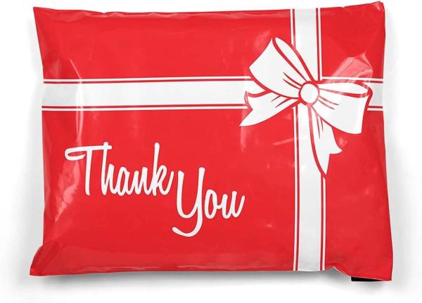 Biodegradable Compost Sustainable Envelopes Shipping Express Mailing Bags Merry Christmas Mailer For Gift Packaging