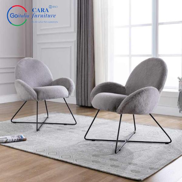Hotel Leisure Relax Accent Chair Fabric Thick Seating Armchair Fabric Single Chairs Modern For Living Room