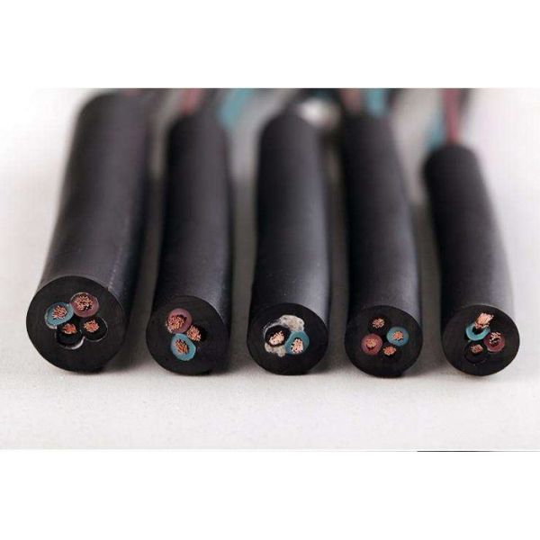 Insulated Flexible H07RN-F High Voltage Wire with 1/2/3/4/5/3 1 Core Silicone Rubber