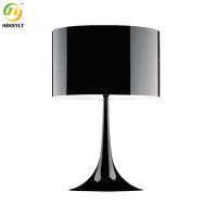 Simples moderno do candeeiro de mesa da cabeceira do metal de 60 watts E27