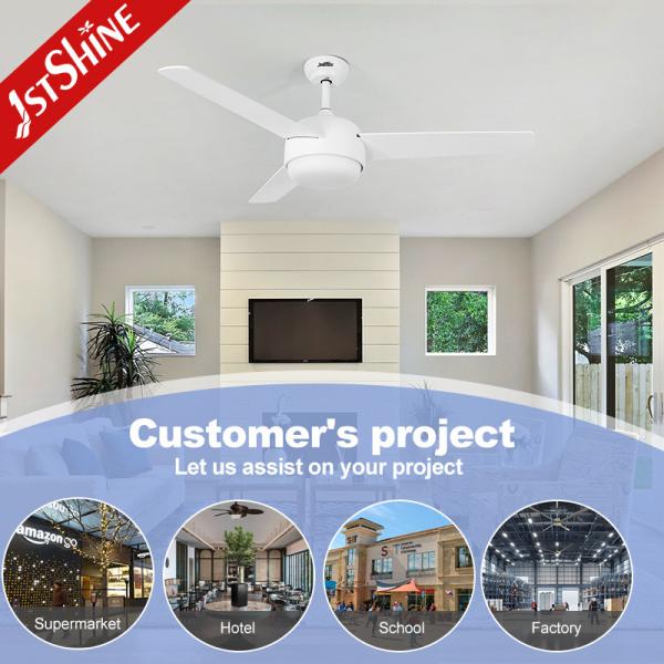 SAA Certified 3 MDF Blades LED Light Ceiling Fan with Customized Design and Remote Control