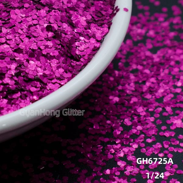 High Temperature Solvent Resistant Aluminum Glitter Chunky Holographic Powder Customized