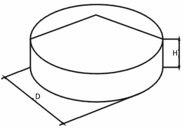 Steel cover CV601, round, galvanized