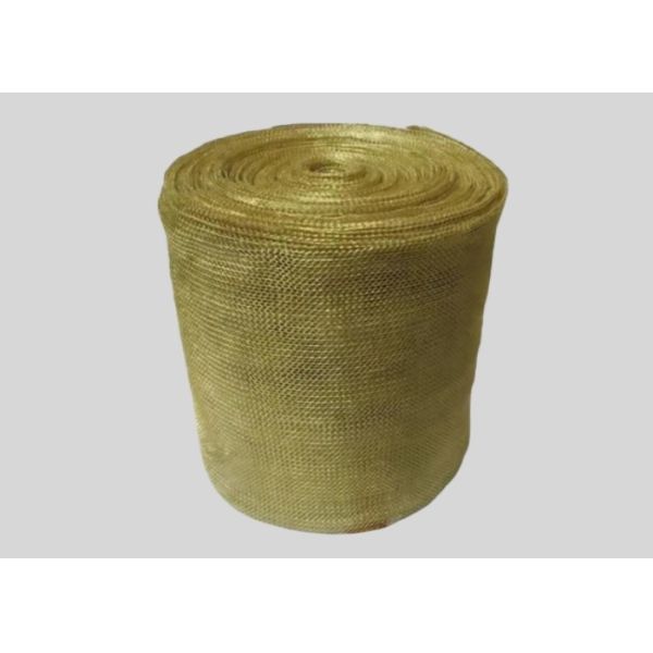 0.08mm Wire Diameter Brass Knitted Mesh for Fine Filtration in Fuel and Hydraulic Systems Customizable for Various Applications