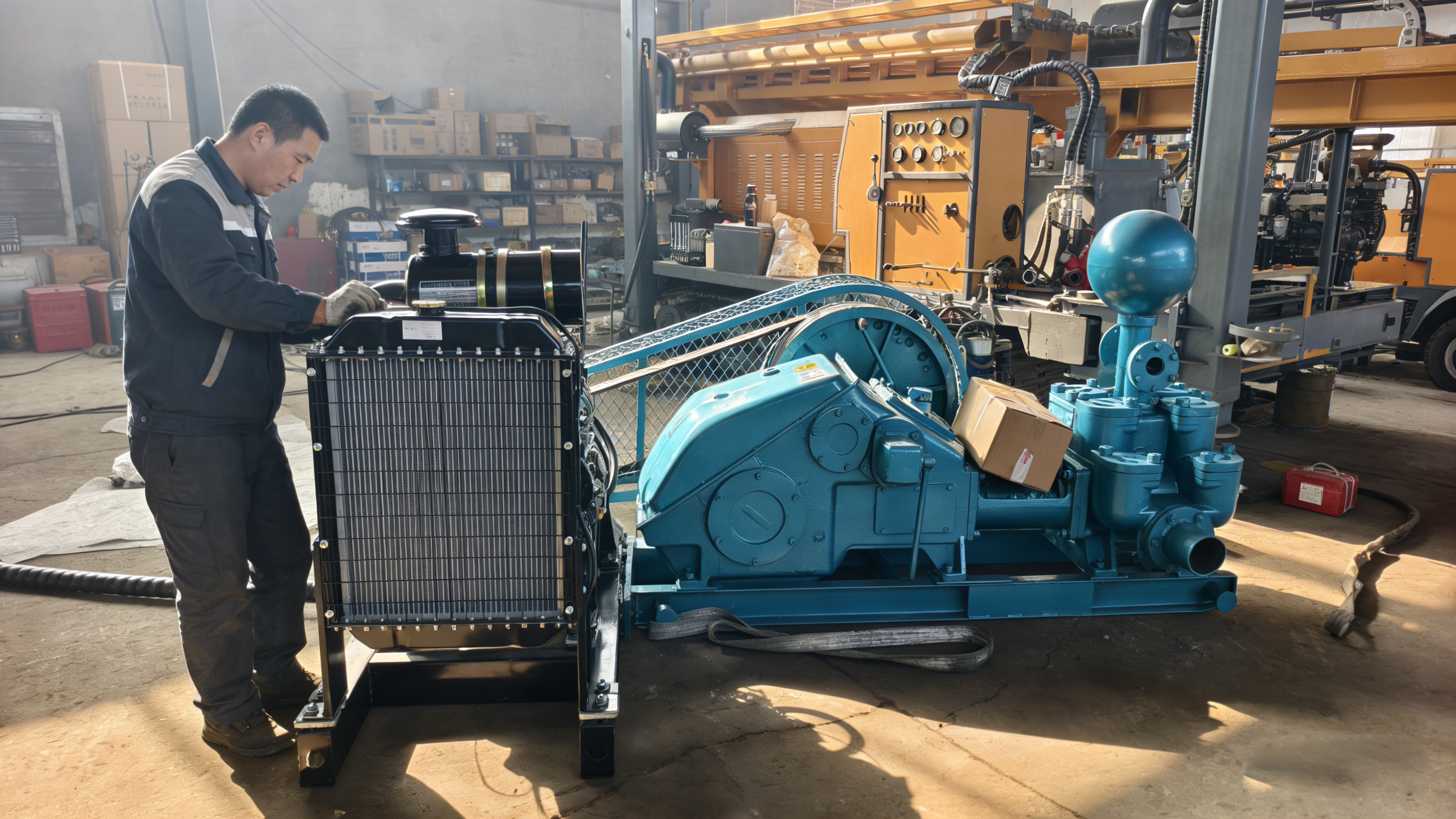 Reciprocating 850/2 mud pump dedicated for drilling