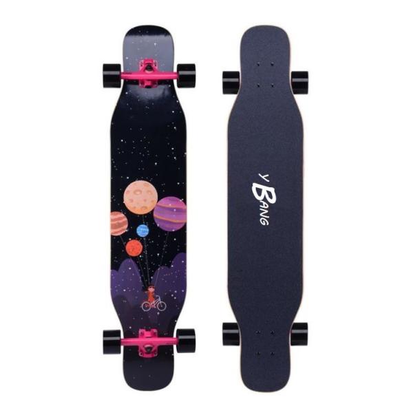 46Inch Longboard Deck Skateboard 8ply Natural Maple For Teenagers Beginners