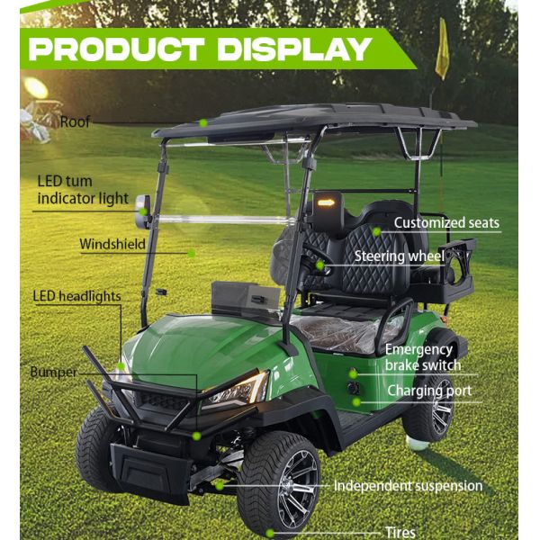 Luxury Mini Electric Golf Carts Buggy Car Off Road Street Legal Small Golf Cart 2 Seater
