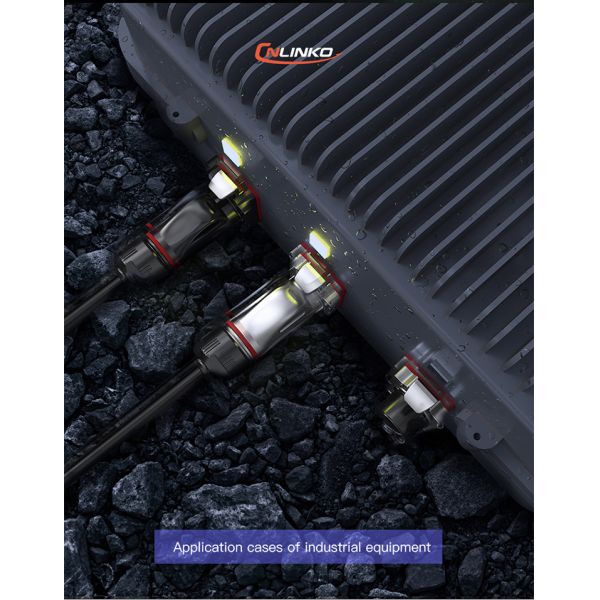 CNLINKO BD24 Plastic 19 Pin Industrial Waterproof Cable Panel Mount Connector