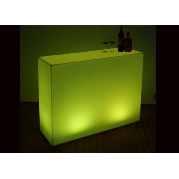 Specific Use Illuminated Led Bar Table , Counter Light Up Furniture Modern Appearance