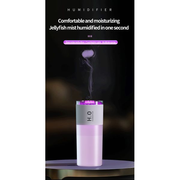 Super Quiet Jellyfish Cool USB Portable Air Humidifier For Desktop Office And Travel Use