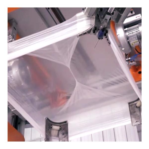 Automatic Brick Bundling System - Dust-Proof Shrink Film Wrapping for Brick Plants