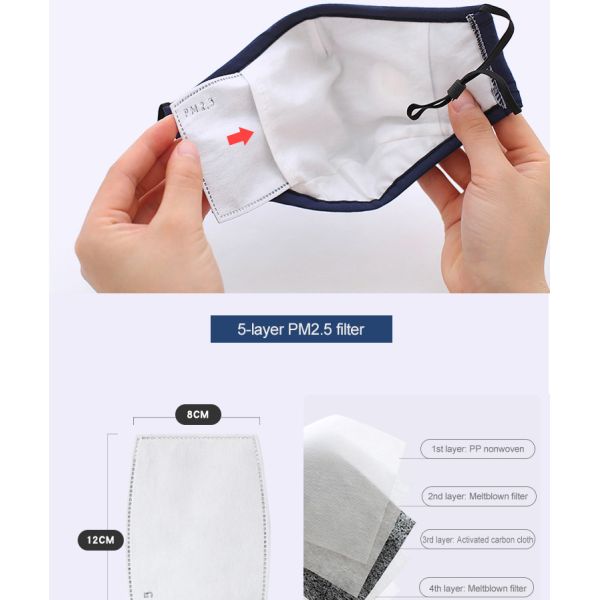 Fashion Design Cotton Face Mask N95 Pollution Mask With Breathing Valve