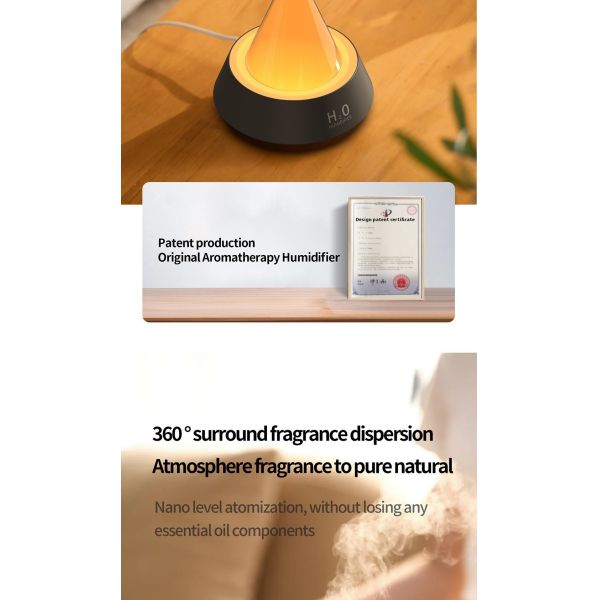 Ultrasonic Aroma Diffuser And Humidifier With Silent Operation Ultrasonic Humidifier