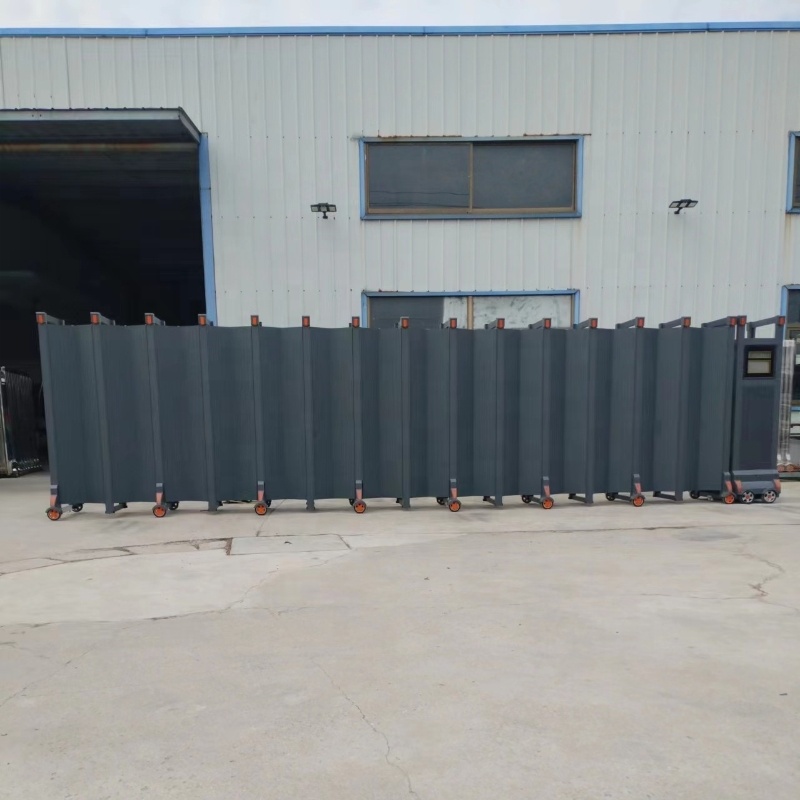 Indian Sliding Main Gate Design Aluminum Trackless Folding Gate Driveway Retractable Gate
