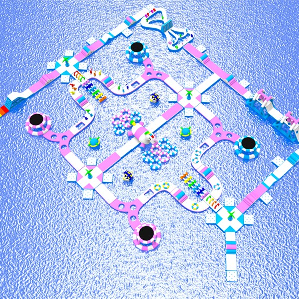 Hot Sell High Quality Commercial Water Inflatable Park Inflatable Floating Water Park Obstacle Course for Kids and Adults