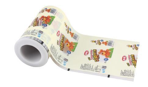 laminated materials custom printed soft flexible packaging food grade plastic film roll for soup base powder