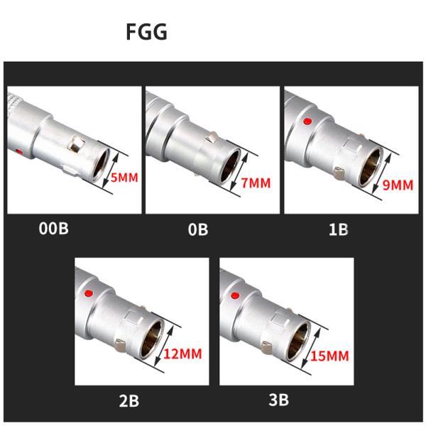 FGG EGG 1B Series Push Pull Self-lock Plug Socket 2 to 14 pin Connector Compatible