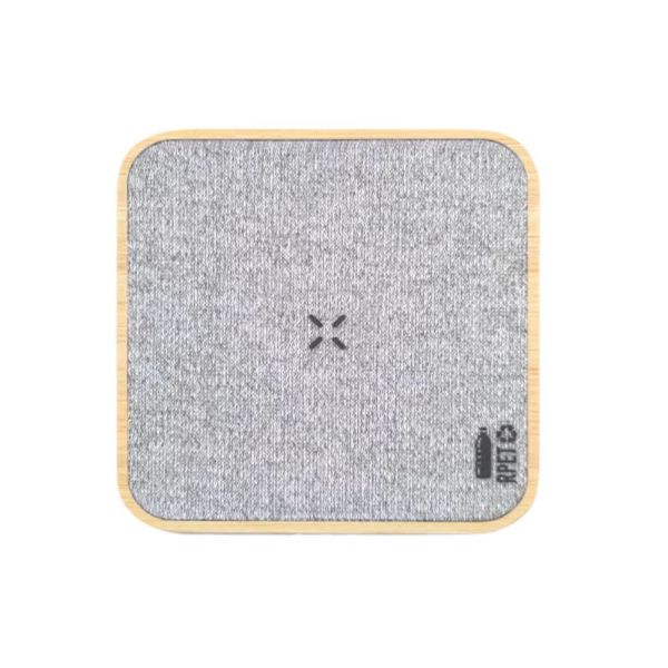 Eco-Friendly Wireless Charger: RPET & FSC Bamboo Wood, 15W Fast Charging