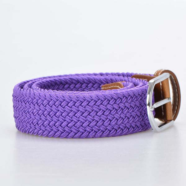 Stretch Unisex Fabric Elastic Belt 105cm Mens Braided Belts For Jeans