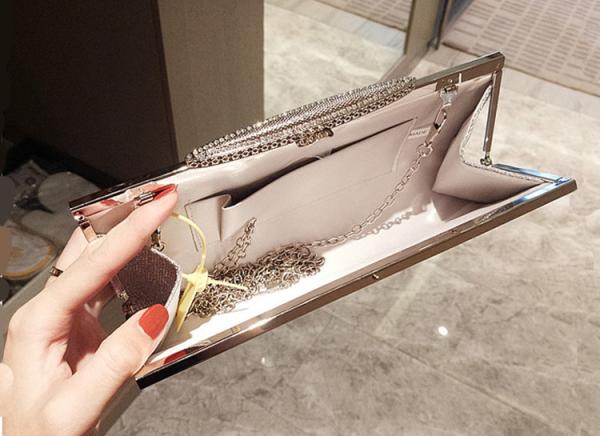 2019 new diamond-encrusted bag rhinestone lady clutch bride wedding banquet dinner party bag handbag for women