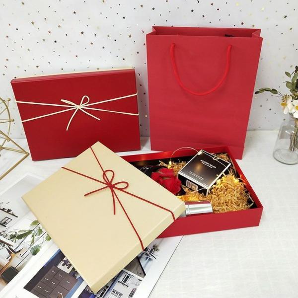 Christmas Lid And Base Rigid Cardboard Gift Box Paper Packaging Carton Box Customized