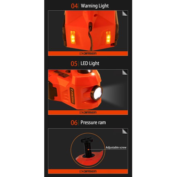 Профессиональный электрический раздувной автомобиль гидравлический поднимает домкратом от фарфора.