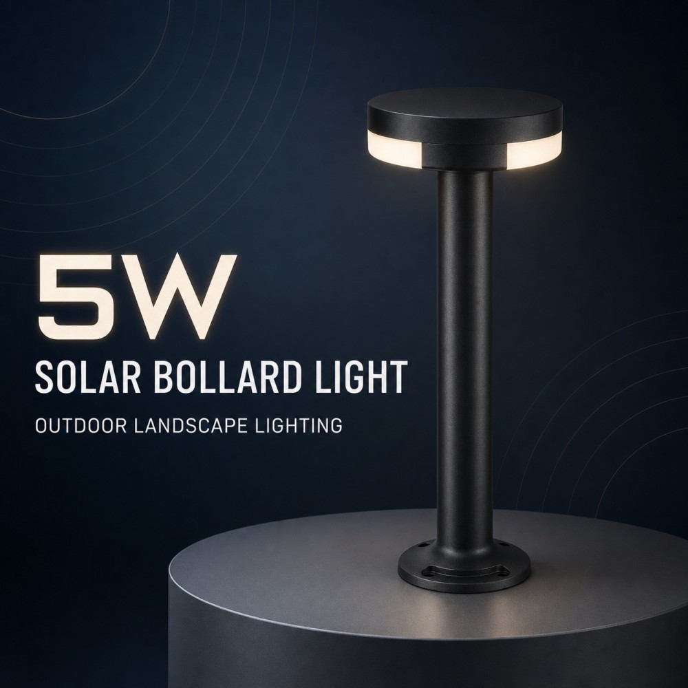 5W Moon Shadow Low Glare Solar Lawn Lights 40 OSRAM LEDs 120LM IP65 Die Cast Aluminum