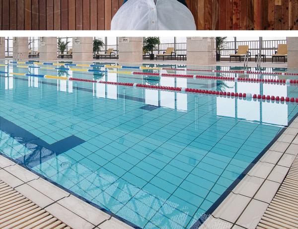 115x240mm Ceramic Pool Decking Tiles Glazed Edge Anti-Slip