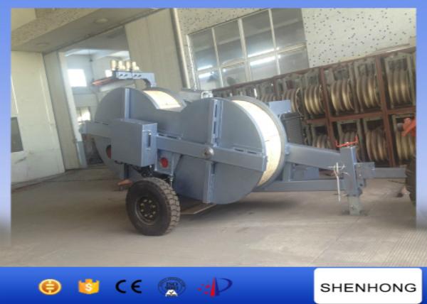 500KV 22 Ton Hydraulic Puller Tensioner Stringing 2 Conductor Water Cooled Diesel Engine