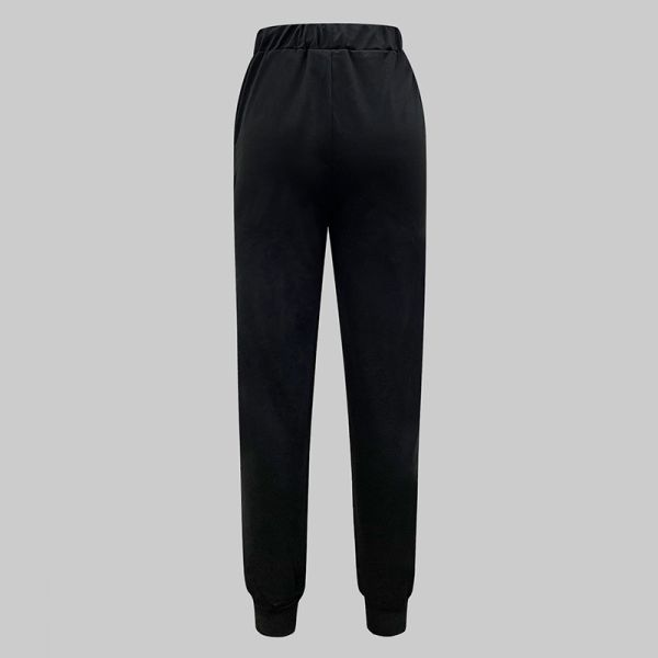 Cotton Women Pants Graffiti Street Style Wide Leg Sweatpants