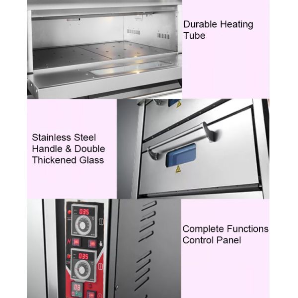 Многофункциональная пиццерия с газовой печью на 9 поддонов для коммерческой выпечки пшеничных изделий