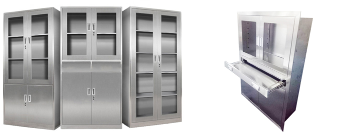 Шкаф медицины нержавеющей стали, медицинские кухонные шкафы хранения для комнаты деятельности