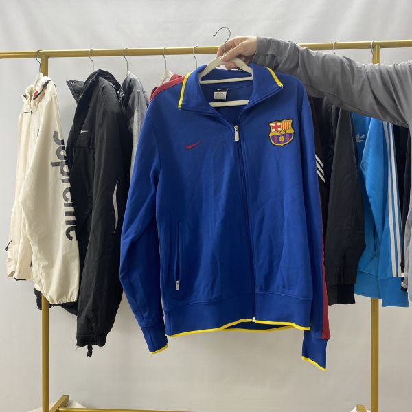 Mens Womens Second Hand Branded Jackets Windbreaker Jacket Used Luxury Clothes in Bales