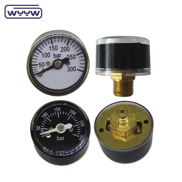 de alta qualidade, disponível no mercado original, capa de plástico mini M10X1 1/8G 1 polegada, manômetro de pressão de 25 mm, 5000 psi.