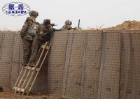 Grand conception rayée de barrières de la défense par géotextile militaire résistant