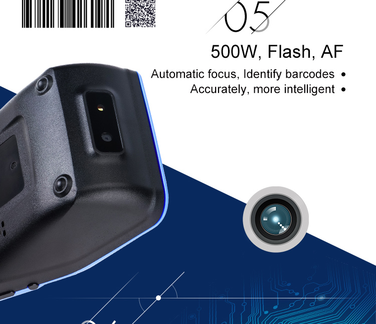 Barway Android System Scanner Touch Screen Handheld Pos Terminal Machine with Printer