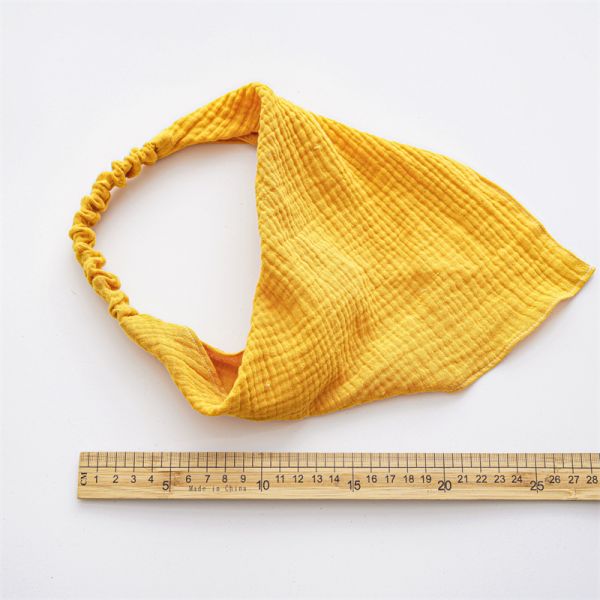 Yellow red hair band elastic headband triangle scarf women's hair bandana cloth headband hair accessories wholesale