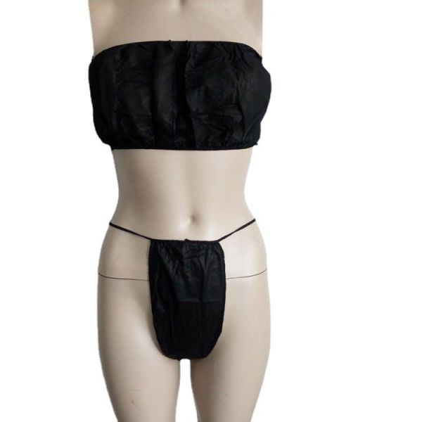 90-day Window Disposable Bras Panties Set Spa Massage Women Urgent Order Non-woven Underwear Bra Saunas Beauty Briefs T Thongs