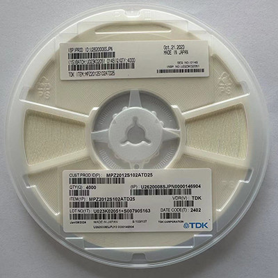TDK MPZ2012S102ATD25 Ferrite Beads 0805 1000ohms 1500mA Power Line AEC-Q200