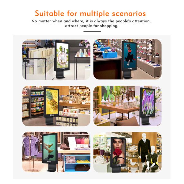 Public 21.5 Inch Hand Sanitizer Digital Signage Advertising Players Automatic Dispenser Display Kiosk