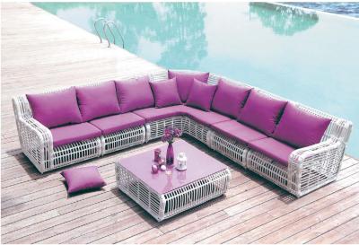 YLX-RN-006 Rattan Long Sofa (Arm Chair/Without Chair) and Table with Glass sets